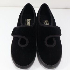 Heritage Footwear Slippers Womens 6 1/2 W Indoor Outdoor Black Mary Jane Bali